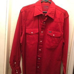 Wrangler Western work shirt.
